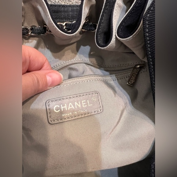 Authentic RARE Chanel Coco denim cabas XL - Picture 9 of 10